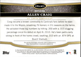 2012 Allen Craig Topps Tier One CROWD PLEASER AUTO 045/299 AUTOGRAPH #CP-AC1 St. Louis Cardinals