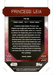 2023 Princess Leia Topps Finest Star Wars GOLD REFRACTOR 28/50 #FN-28