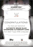 2021 Kofi Kingston Topps WWE Undisputed GRAND SLAM CHAMPIONS AUTO 080/199 AUTOGRAPH #GA-KK Monday Night Raw