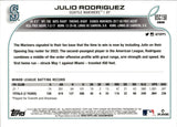 2022 Julio Rodriguez Topps Chrome Update Series ROOKIE RC #USC150 Seattle Mariners 14