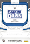 2022 Kofi Kingston Panini Immaculate WWE SIGNATURE MOVES AUTO 21/49 AUTOGRAPH #SM-KKG Friday Night Smackdown New Day