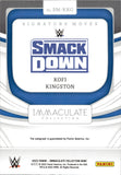 2022 Kofi Kingston Panini Immaculate WWE SIGNATURE MOVES AUTO 21/49 AUTOGRAPH #SM-KKG Friday Night Smackdown New Day