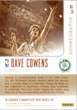 2015-16 Dave Cowens Panini Gala GENEGRAPHS CLASSICS AUTO 16/25 AUTOGRAPH #38 Boston Celtics