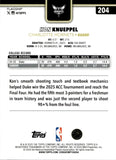 2025-26 Kon Knueppel Topps Flagship BLACKOUT ROOKIE RC #204 Charlotte Hornets