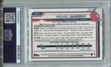 2021 Michael McGreevy Bowman Draft Chrome BLACK AND WHITE RAYWAVE REFRACTOR PSA 10 #BDC91 St. Louis Cardinals 0924