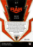 2024 Becky Lynch Panini Select WWE TURBO CHARGED RED 68/99 #1 Monday Night Raw