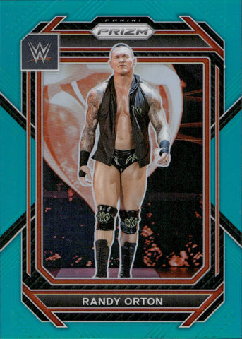 2023 Randy Orton Panini Prizm WWE TEAL 28/49 #200 Monday Night Raw