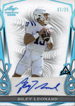 2023 Riley Leonard Leaf Trinity PLATINUM ROOKIE AUTO 02/25 AUTOGRAPH #BA-RL1 Indianapolis Colts