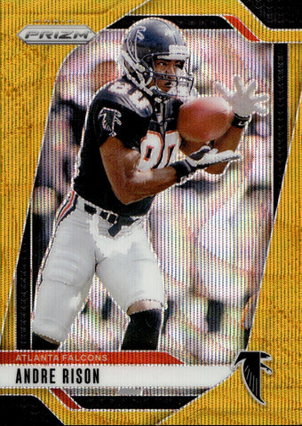 2024 Andre Rison Panini Prizm GOLD WAVE 09/10 #16 Atlanta Falcons