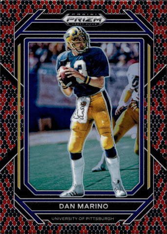 2023 Dan Marino Panini Prizm Draft Picks SNAKESKIN SP #23 Miami Dolphins HOF