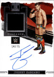 2023 Johnny Gargano Panini Impeccable WWE ELEGANCE SHIRT AUTO 14/75 AUTOGRAPH RELIC #EM-JGN Monday Night Raw