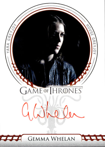 2022 Gemma Whelan as Yara Greyjoy Rittenhouse Game of Thrones Volume 2 RED INK AUTO AUTOGRAPH #_GEWH 2