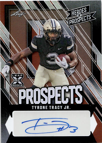 2024 Tyrone Tracy Jr. Leaf Heroes & Prospects AUTO ROOKIE 161/199 AUTOGRAPH RC #AP-TTJ New York Giants Purdue