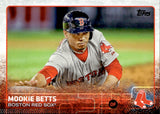 2015 Mookie Betts Topps Series 2 SP SLIDING VARIATION #389 Boston Red Sox