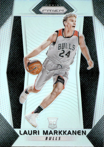 2017-18 Lauri Markkanen Panini Prizm HOLO SILVER ROOKIE RC #247 Chicago Bulls 1