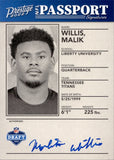 2022 Malik Willis Panini Prestige ROOKIE NFL PASSPORT SIGNATURES AUTO AUTOGRAPH RC #NPS-MW Tennessee Titans