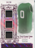 2024 Jayson Tatum Leaf In the Game Used THE FRANCHISE PINK FOIL TRIPLE MEMORABILIA JERSEY 14/30 RELIC #TE-JT1 Boston Celtics