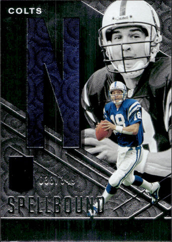 2021 Peyton Manning Donruss Elite SPELLBOUND LETTER N #S-N Indianapolis Colts HOF