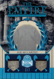 2025 Joe McCarthy Leaf Bronx Legacy PLATINUM BLUE FOIL THE EMPIRE DUAL JERSEY 2/7 RELIC #TE-22 New York Yankees