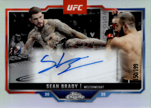2025 Sean Brady Topps Chrome REFRACTOR AUTO 150/199 #CVA-SB