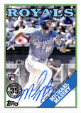 2023 Michael Massey Topps Series 2 ROOKIE 1988 DESIGN AUTO AUTOGRAPH RC #88BA-MAS Kansas City Royals