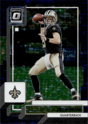2022 Drew Brees Donruss Optic PURPLE STARS 08/15 #144 New Orleans Saints