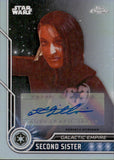 2023 Topps Chrome Star Wars Autograph Elizabeth Grullon as Second Sister #27 AUTO 2