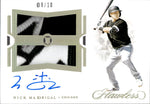 2021 Nick Madrigal Panini Flawless ROOKIE DUAL PATCH AUTO 08/10 AUTOGRAPH RELIC RC #RDPA-NM Chicago White Sox