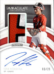 2022 Ivan Herrera Panini Immaculate ROOKIE PATCH AUTO 03/25 AUTOGRAPH RELIC RC #PPA-IH St. Louis Cardinals