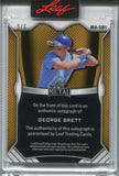 2025 George Brett Leaf Metal RED SHIMMER AUTO JERSEY NUMBER 5/6 AUTOGRAPH #MA-GB1 Kansas City Royals HOF