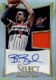 2012-13 Bradley Beal Panini Select HOLO SILVER JERSEY AUTO 012/199 AUTOGRAPH RELIC #272 Washington Wizards