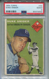 1954 Duke Snider Topps PSA 2 #32 Brooklyn Dodgers HOF 2632