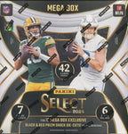 2024 Panini Select Football Mega, 20 Box (Red & Black Shock Die Cut) Case