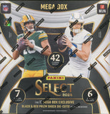 2024 Panini Select Football Mega, 20 Box (Red & Black Shock Die Cut) Case