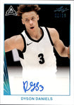 2022 Dyson Daniels Leaf PLATINUM ROOKIE AUTO 81/99 AUTOGRAPH RC #BA-DD1 Atlanta Hawks
