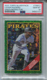 2023 Liolver Peguero Topps Silver Pack 1988 DESIGN GREEN REFRACTOR ROOKIE 87/99 RC PSA 10 #T88C2 Pittsburgh Pirates 1111