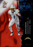 2025 Quentin Johnston Topps Signature Class RED LAVA 23/25 #31 Los Angeles Chargers