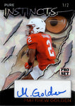 2024 Matthew Golden Leaf Pro Set Pure INSTINCTS CRYSTAL AUTO 1/2 AUTOGRAPH #PL-MG1 Green Bay Packers