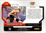 2022 Grayson Waller Panini Prizm WWE ROOKIE PURPLE 107/149 RC #43 NXT