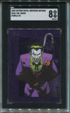 2025 The Joker Upper Deck Skybox Metal Universe Batman PURPLE FX #101 SGC 8 1635