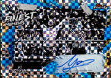 2025 AJ Styles Topps Finest WWE FINEST MOMENTS BLUE CHECKERBOARD AUTO 53/75 AUTOGRAPH #FMS-AJS Friday Night Smackdown