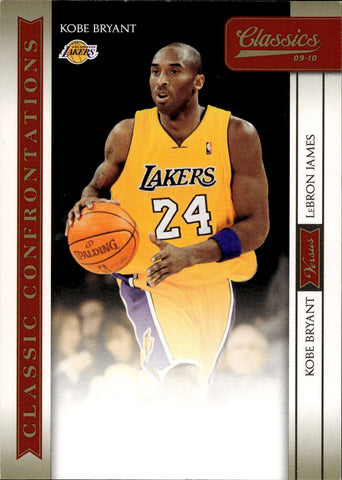2009-10 Kobe Bryant LeBron James Panini Classics CLASSIC CONFRONTATIONS 027/100 #5 Lakers Cavaliers