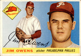 1955 Jim Owens Topps HIGH NUMBER ROOKIE RC #202 Philadelphia Phillies BV $80