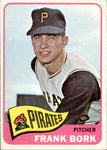 1965 Frank Bonk Topps #592 Pittsburgh Pirates BV $10 2