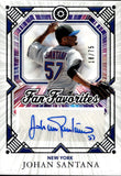 2025 Johan Santana Panini Boys Of Summer FAN FAVORITES AUTO 18/75 AUTOGRAPH #3 New York Mets