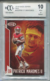 2019 Patrick Mahomes Sage Aspire RED BCCG 10 #ASPPM1 Kansas City Chiefs 4350