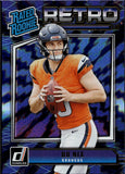 2024 Bo Nix Panini Donruss RATED ROOKIE RETRO RC #19 Denver Broncos 2