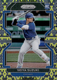 2022 Seiya Suzuki Panini Prizm ROOKIE SNAKESKIN 01/50 RC #46 Chicago Cubs