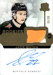 2022-23 Jack Quinn Upper Deck The Cup ROOKIES SIGNATURE MATERIALS AUTOGRAPH PATCH RPA RC 93/99 #SP-JQ Buffalo Sabres