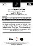 2025-26 Victor Wembanyama Topps DIAMANTE #195 San Antonio Spurs